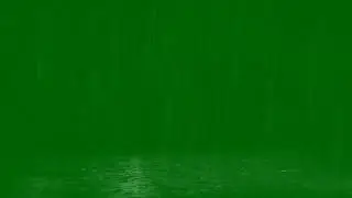 Rain effect green screen video