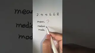 Math quiz: mean, median & mode 