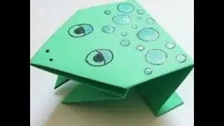 Origami Paper Frog I Step by Step simple way I Paper Frog