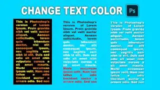 How to Change Text Color in Photoshop