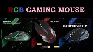 Best RGB Gaming Mouse Unboxing and Review | Zebronics TRANSFORMER-M Mouse