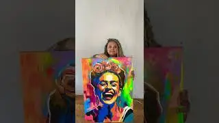 «Фрида» холст 60см/80см, акрил #fridakahlo #portpait #портрет #фридакало #art #картинавинтерьер