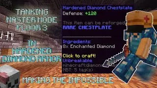 TANKING M3 IN HARDENED DIAMOND ARMOR! Hypixel Skyblock!