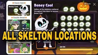 BONEY COOL || SKELTON LOCATIONS || PLAY TOGETHER NEW UPDATE #playtogether #playtogethernewupdate