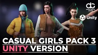 CASUAL WEAR GIRLS PACK 3 | UNITY demo | Game-ready 3D characters