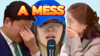 Lawyers being done with Min Heejin during the press conference