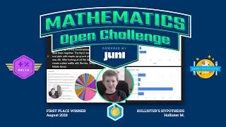 Hollister M , Delta League, 1st Place, Juni Mathematics Open Challenge Aug 2020