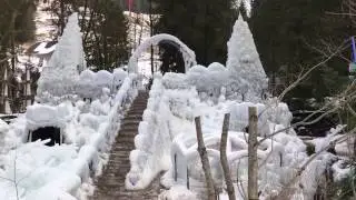 قصر من الجليد في سويسرا