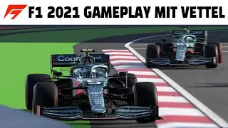 F1 2021 Gameplay mit Sebastian Vettel im Aston Martin in Baku