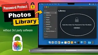 Password Protect Your “Entire Photo Library”  No Third Party App required | Mac Secret Tip  2024