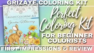 THE PERFECT COLORING KIT FOR BEGINNER COLORISTS | Grizaye Coloring Kit | Adult Coloring