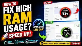Windows 11/10 Using Too Much RAM? 🔥 Fix High RAM Usage FAST (2026)