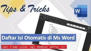 Automatic Table of Content in Ms Word | DAFTAR ISI OTOMATIS di Ms. Word