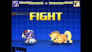 Mugen Vore Battle - Remilia Scarlet vs Apple Jack
