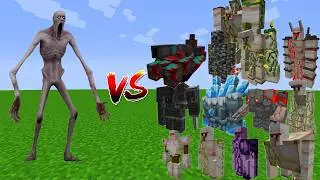 SCP 096 vs All Golems in Minecraft