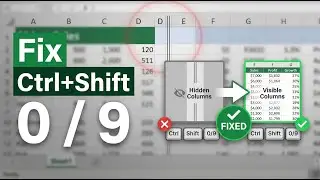 Excel Problem: Ctrl+Shift Shortcuts Not Working