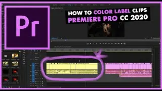 Adobe Premiere Tutorials: How to Color Label Clips in Premiere Pro CC 2020