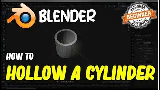 Blender How To Hollow A Cylinder