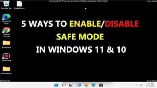 How to Boot Into Safe Mode in Windows 11 & Windows 10 Using CMD or Start in Safe Mode While Booting