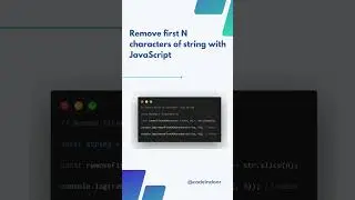 Remove first N characters of string with JavaScript 
