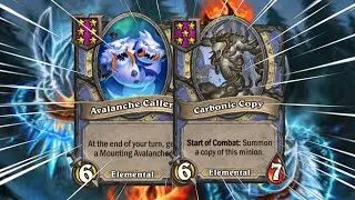 UNSTOPPABLE ELEMENTAL AVALANCHE?! | Hearthstone Battlegrounds