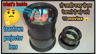 what's inside 🤔? Teardown main video projector lens🔎🔍Knowledge for making diy HD video projector!!