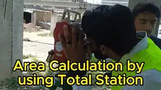 How to calculate Area with Sokkia Total Station CX105 in اردو & हिंदी