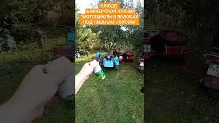Байкерская кухня: мотоциклы в яблоках под пивным соусом 