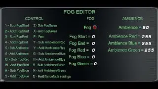 FPS Creator Develop Tool - Fog Editor
