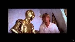 Obi-Wan remembers Anakin and lies to Luke (flashbacks)