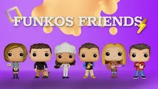 Funkos Friends - Monica, Chandler, Phoebe, Joey, Rachel & Ross