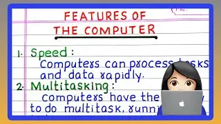 FEATURES OF COMPUTER in English | 5 | Five FEATURES OF COMPUTER