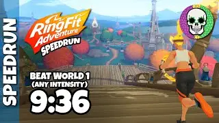 Beat World 1 (Any Intensity) in 9:36 | Ring Fit Speedrun