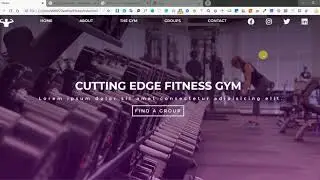 Gym Website Template | Fitness and Gym Complete Website Template | Responsive Web Template