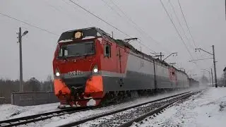 Система электровозов 2ЭС10-028/038 с поездом 8000 тон