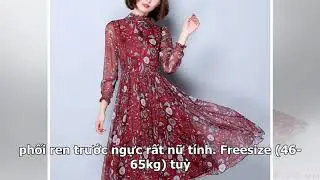 Đầm Voan Xoè Chun Eo Phối Ren (có Ảnh Thật)