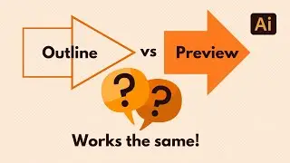 This is the Outline View Works in Illustrator (Get Out of Outline Mode)