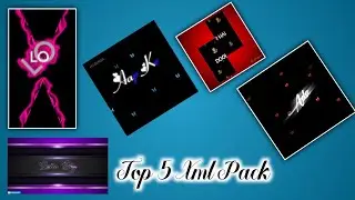 Top 5 xml pack || Alight motion || text animation ||
