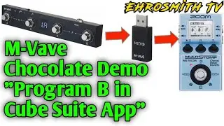 M-Vave Chocolate Demo: Program B in Cube Suite App | M-Vave Chocolate Wireless MIDI System Tutorial