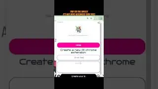 create AI extensions for Google Chrome within your Chrome browser with no code 