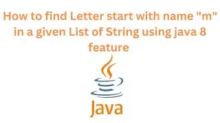 Java program to find letter start with 