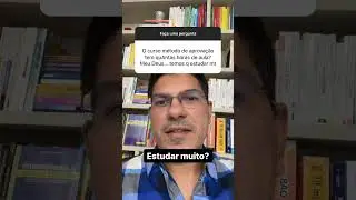 Tenho que estudar muito o método de aprovação? #concursopublico#questoesdeconcursos#direito