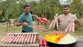 Village Cooking on the Edge of Wilderness: Unique Kabab Tabei Recipe by Mountain Chef