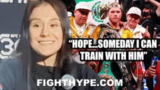 ALEXA GRASSO REACHES OUT TO CANELO TO LEVEL UP STRIKING; UFC CHAMP RECEIVES CUSTOM NOCHE BELT