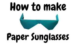 How to make Paper Sunglasses 🕶 | Easy | Creatorzz
