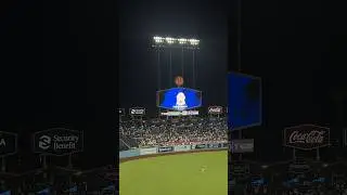 Dodger game with hololive #dodgers #hololive #gawrgura #anime