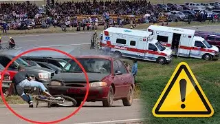 Simulacro de Ambulancia y Rescate | Ciclista en Colisión con Auto