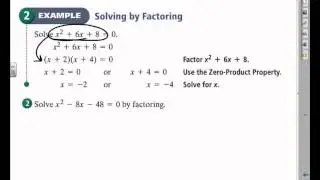 Lesson 10 4 Solve by Factoring