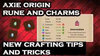 Axie Origin BEST WAY to Crafting Runes and Charms. UPDATED!!