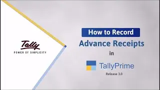 How to Record & Adjust GST Advance Receipts in Sales Invoice in (Hindi) with TallyPrime | TallyHelp